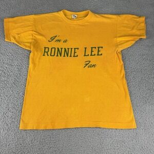 Vintage Ronnie Lee Oregon Ducks Kamikaze Kids Champion Shirt 1970s Yellow Size M